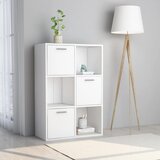 Ormarić za knjige bijeli 60 x 29,5 x 90 cm konstruirano drvo Cijene