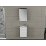 Hanah home sole 45 - set kupatilske nameštaja u mat beloj boji (2 komada) | Eponuda.com