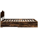  Konstrukcija postelje z vzglavjem Dimljeni oreh 120 x 200 cm, (5000102548) | Shoptok.si