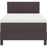  Krevet s box springom s madracem tamnosmeđi 100x200 cm tkanina | shoptok.hr
