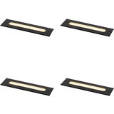 QAZQA Sodoben talni reflektor črne barve 30 cm, vključno z LED IP65 - Eline Cene