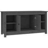 TV ormarić sivi 103 x 36,5 x 52 cm od masivne borovine | shoptok.hr