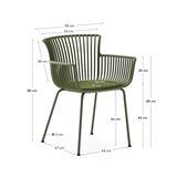 Kave Home Temno zelen kovinski vrtni stol Surpika – | Shoptok.si