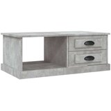 vidaXL Klubska mizica betonsko siva 90x50x35 cm inženirski les | Shoptok.si