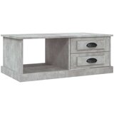 vidaXL Stolić za kavu boja betona 90x50x35 cm konstruirano drvo | shoptok.hr