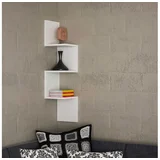 zidna polica corner white