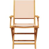 vidaXL 3-dijelni bistro set od tkanine i masivnog drva krem bež | shoptok.hr