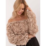 Italy Moda Blouse-MI-BZ-26158.20-beige | Shoptok.si