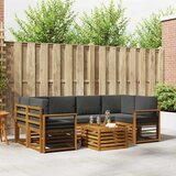  Set vanjskih sofa 7 kom. Prirodna i antracit | shoptok.hr