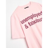 Sinsay Pamučna majica s natpisom | shoptok.hr