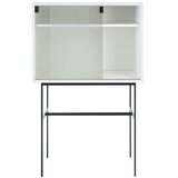 noo.ma Sivo-bež vitrina s kliznim vratima 70x109x40 cm Lekko – | shoptok.hr