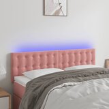  LED uzglavlje ružičasto 144x5x78/88 cm baršunasto Cijene