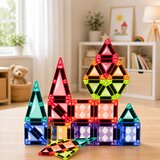 Magnetic Construction Blocks 3D Panels Creative STEM Colorful 24 pcs. | shoptok.hr