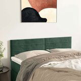  Uzglavlja 2 kom tamnozelena 72 x 5 x 78/88 cm baršunasta | shoptok.hr