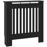 vidaXL Pokrov radiatorja 2 pcs Črna 78x19x81.5cm Konstruiran les | Shoptok.si