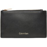Calvin Klein Velika ženska denarnica Foil Logo Top Zip Cardcase LV04F1090G Črna Cene