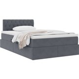  s od storage s uzglavljem Tamno siva 120 x 200 cm Baršun | shoptok.hr