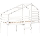 Krov za dječji krevet bijeli 188 x 82 x 113 cm masivna borovina | shoptok.hr
