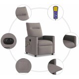  Električni masažni naslonjač od tkanine smeđesivi | shoptok.hr