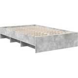  Krevetna konstrukcija s uzglavljem Betonski sivi 120 x 123 cm | shoptok.hr