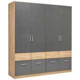 Mömax omara s klasičnimi vrati aalen, siva, hrast, š. 181 cm | Shoptok.si