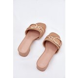 Boto Ladies Heels With Decorative Detail Dark Beige Julinemi | Shoptok.si