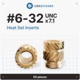 CNC Kitchen Navojni vložki #6-32 UNC - #6-32 x 7.1 | Shoptok.si