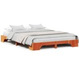  Krevetni okvir Smeđa boja Masivno drvo 150 x 200 cm Izdržljiv | shoptok.hr