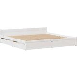 vidaXL Okvir kreveta bez madraca bijeli 180x200 cm od masivne borovine | shoptok.hr