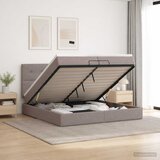  od pjene s madracem i LED-om Sivosmeđa 200 x 200 cm | shoptok.hr