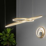 Ideal Lux led luster na sajli oracle slim LED/29W/230V 4000K, prečnik 50 cm, zlatna | Eponuda.com