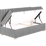 Ghado Sivi dječji krevet s prostorom za odlaganje i madracem 90x200 cm Chill - | shoptok.hr