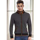 Dewberry 1021 MEN'S SWEATSHIRT-DARK DIAGONAL ANTHRACITE Cene