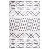 vidaXL Pralna preproga 80x150 cm črna in bela protizdrsna | Shoptok.si