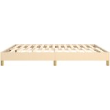  Okvir za krevet s oprugom krem 160x200 cm od tkanine | Eponuda.ba
