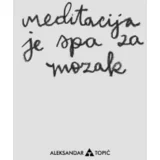 Nalepnica Meditacija, 7.5x5.5cm, Siva