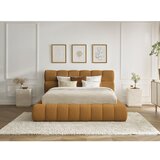 Bobochic Paris Senf žuti tapecirani bračni krevet s prostorom za odlaganje s podnicom 180x200 cm Mont Blanc – | shoptok.hr