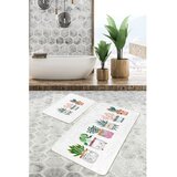 Mila Home Bijele od samta kupaonske prostirke u setu 2 kom 60x100 cm Succulent – | shoptok.hr