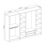 Hanah home Kale 4939 Ormar, 270x190x52cm, Antracit | Eponuda.ba