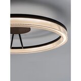 Nova Luce Mat črna aluminijasta LED zatemnitvena stropna svetilka s senčilom iz akrilnega stekla Lonela – | Shoptok.si