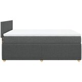  Krevet s oprugama i madracem tamnosivi 140x190 cm od tkanine | shoptok.hr