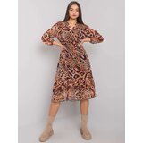 ex moda Dress-EM-SK-2910-4.97-light brown | Shoptok.si
