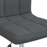 vidaXL Okretna blagovaonska stolica od tkanine tamnosiva | shoptok.hr