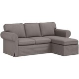 SOFA Sivo-smeđa 215 x 138 x 80 cm Metal | shoptok.hr