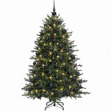  Umjetno božićno drvce s kuglicom 240 cm 300 LED lampica - 240 cm s LED-ima i crnim lopticama | shoptok.hr