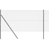  Stup za ogradu Siva 10 x 1,2 m (40 x 40 mm mrežica) Čelik i PVC | shoptok.hr