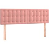  Posteljno vzglavje 2 kosa roza 72x5x78/88 cm žamet, (20953480) | Shoptok.si