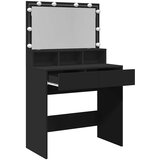  Toaletni stolić s LED svjetlima crni 80x41x134,5 cm | shoptok.hr