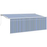  Povlačivi tende Plava i bijela 400 x 200 cm | shoptok.hr