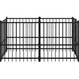  Kavez za pse crni 193,5 x 97 x 100 cm čelični | Eponuda.ba